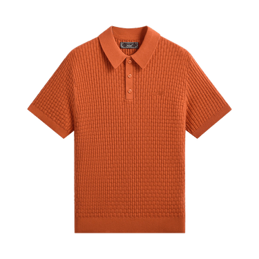 Kith Basket Weave Tilden Polo 'Clementine'