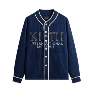 Kith Indigo Seersucker Daley Shirt 'Dark Indigo'