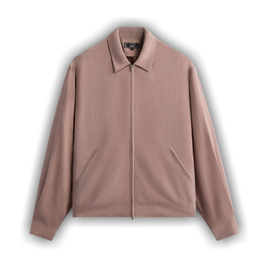 Kith Cupro Linen Connor Blouson Jacket 'Dusty Mauve'