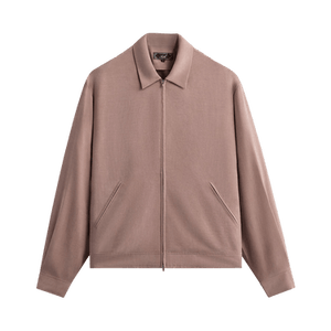 Kith Cupro Linen Connor Blouson Jacket 'Dusty Mauve'