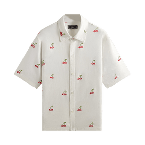 Kith Embroidered Cherry Oxford Cotton Harvey Shirt 'Sandrift'