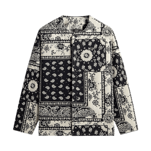 Kith Bandana Jacquard Long Sleeve Willis Shirt 'Nocturnal'