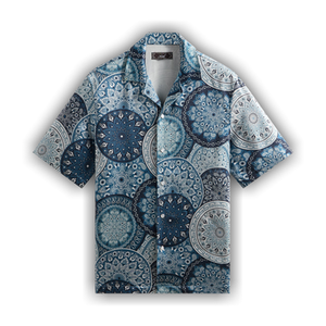 Kith Mosaic Mandala Thompson Camp Collar Shirt 'Novel'