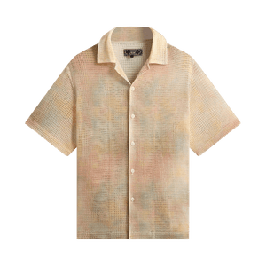 Kith Cloud Dye Cotton Mesh Thompson Camp Collar Shirt 'Sedona'