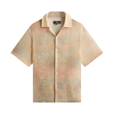 Kith Cloud Dye Cotton Mesh Thompson Camp Collar Shirt 'Sedona'