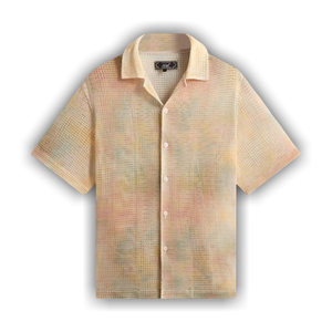 Kith Cloud Dye Cotton Mesh Thompson Camp Collar Shirt 'Sedona'