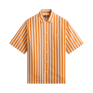 Kith Striped Thompson Camp Collar Shirt 'Tiger'