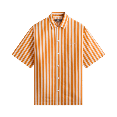 Kith Striped Thompson Camp Collar Shirt 'Tiger'