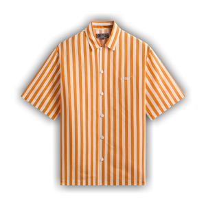 Kith Striped Thompson Camp Collar Shirt 'Tiger'