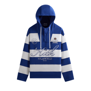 Kith Compact Fleece Striped Caleb Anorak Hoodie 'Layer'