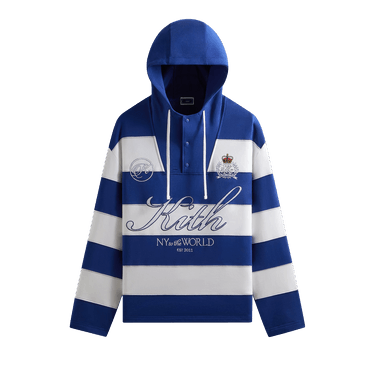 Kith Compact Fleece Striped Caleb Anorak Hoodie 'Layer'