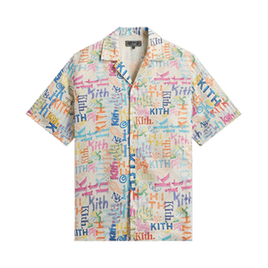 Kith Thompson Camp Shirt 'Sandrift'