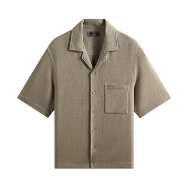 Kith Soft Woven Cropped Beckham Camp Collar Shirt 'Folly'