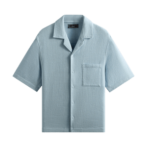 Kith Soft Woven Cropped Beckham Camp Collar Shirt 'Light Indigo'