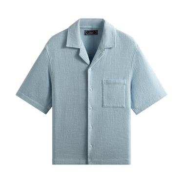 Kith Soft Woven Cropped Beckham Camp Collar Shirt 'Light Indigo'