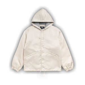 Stussy Hooded Coaches Jacket 'Bone'