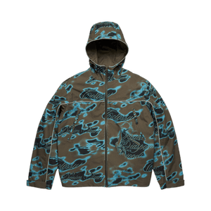 Denim Tears Cloud Camo Taped Seam Shell Jacket 'Green'