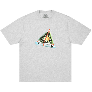 Palace Tri-Onigiri T-Shirt 'Grey Marl'