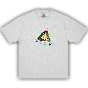 Palace Tri-Onigiri T-Shirt 'Grey Marl'