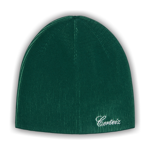 Corteiz 2 Tone Ribbed Knit Beanie 'Green'