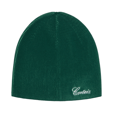 Corteiz 2 Tone Ribbed Knit Beanie 'Green'