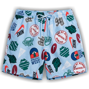 Nike Club Shorts With Flow Print 'Blue/Multicolor'