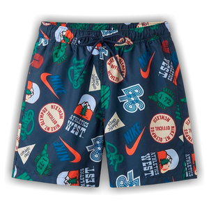 Nike Club Shorts With Flow Print 'Navy/Multicolor'