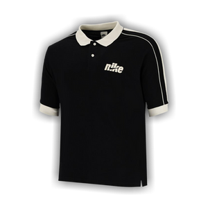 Nike Club Oversized Short-Sleeve Polo 'Black/Sail'