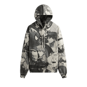 Kith x Marvel vs. Capcom Fighter All-Over Printed Vintage Nelson Hoodie 'Sandrift'