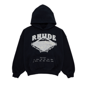 Rhude Dakar Convoy Hoodie 'Black/Silver'