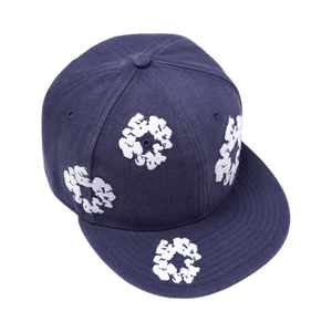 Denim Tears Cotton Wreath New Era 59FIFTY Canvas Fitted Cap 'Indigo'