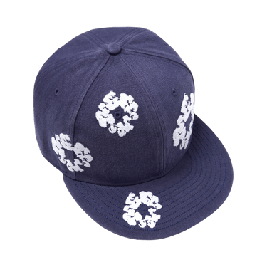 Denim Tears Cotton Wreath New Era 59FIFTY Canvas Fitted Cap 'Indigo'