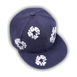 Denim Tears Cotton Wreath New Era 59FIFTY Canvas Fitted Cap 'Indigo'