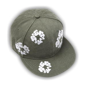 Denim Tears Cotton Wreath New Era 59FIFTY Canvas Fitted Cap 'Olive'