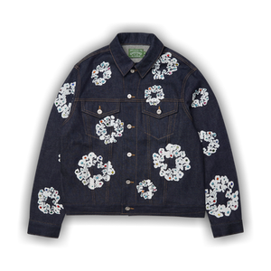 Denim Tears Studded Cotton Wreath Denim Jacket 'Selvedge'