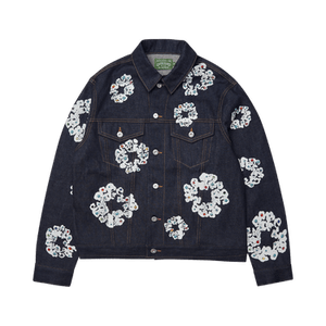 Denim Tears Studded Cotton Wreath Denim Jacket 'Selvedge'