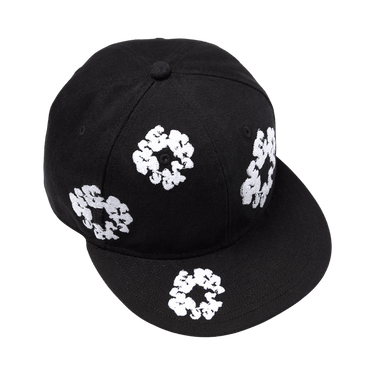 Denim Tears Cotton Wreath New Era 59FIFTY Canvas Fitted Cap 'Black'