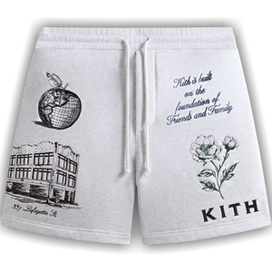 Kith New York To The World Curtis Short 'Light Heather Grey'