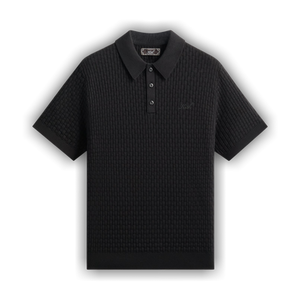 Kith Basket Weave Tilden Polo 'Black'