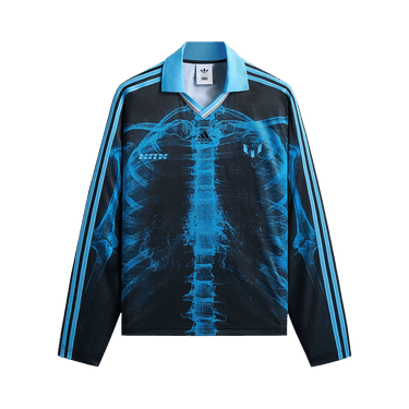 Kith x Messi For Adidas Skeleton Goalkeeper Long Sleeve Tee 'Black/Blue'