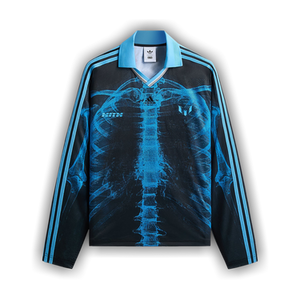 Kith x Messi For Adidas Skeleton Goalkeeper Long Sleeve Tee 'Black/Blue'