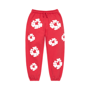 Denim Tears Cotton Wreath Sweatpants 'Red'
