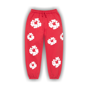 Denim Tears Cotton Wreath Sweatpants 'Red'