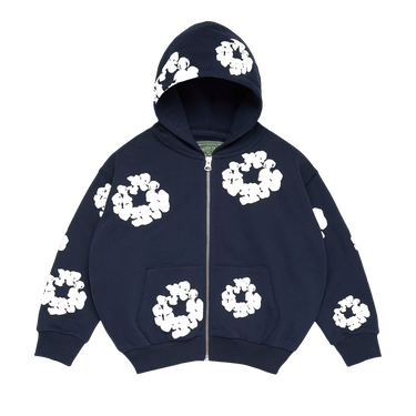 Denim Tears Cotton Wreath Zip Hoodie 'Navy'