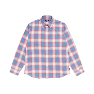 Stussy Beach Ombre Plaid Shirt 'Blue'