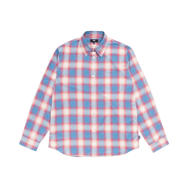 Stussy Beach Ombre Plaid Shirt 'Blue'