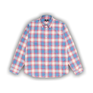 Stussy Beach Ombre Plaid Shirt 'Blue'