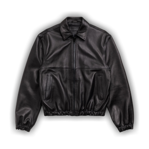 Stussy Leather Work Jacket 'Black'