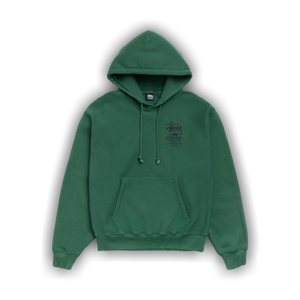 Stussy Summer Classics Hoodie Garment Dyed 'Pine'