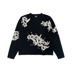 Stussy Floral Roll Neck Sweater 'Black'